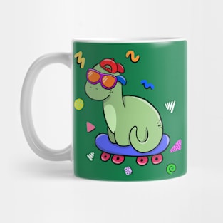 Skateboard Dinosaur Mug